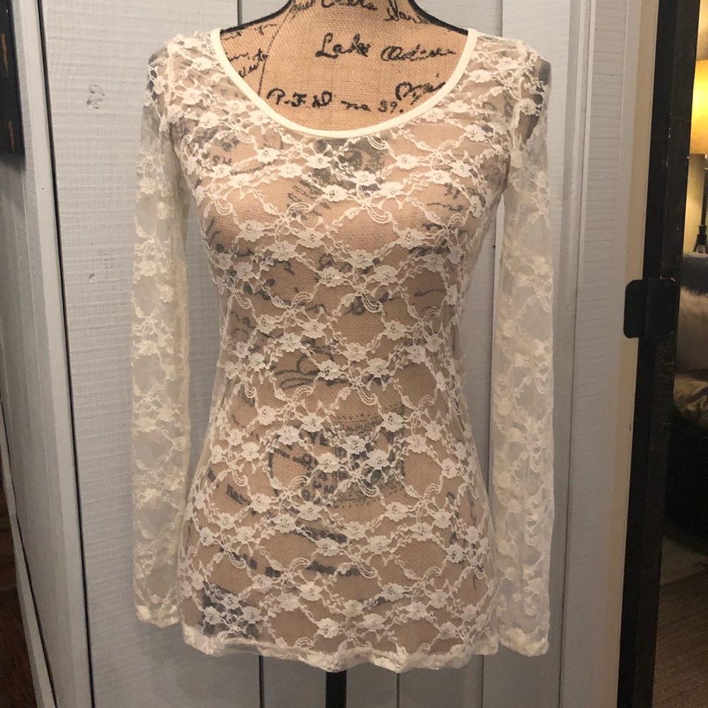 COPY - Sheer lace blouse